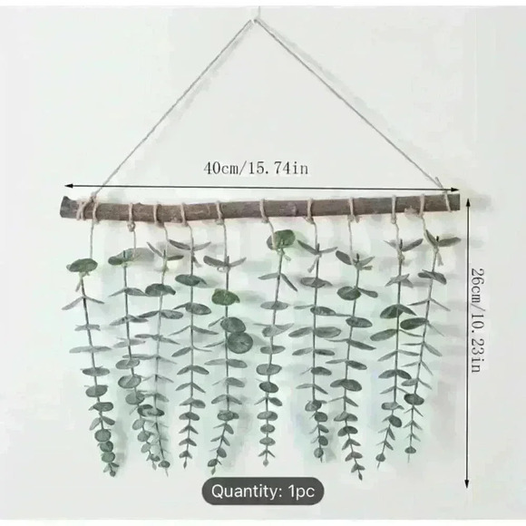 Artificial Eucalyptus Wall Hanging Decor Fake Eucalyptus Vines Plant - Picture 5 of 6
